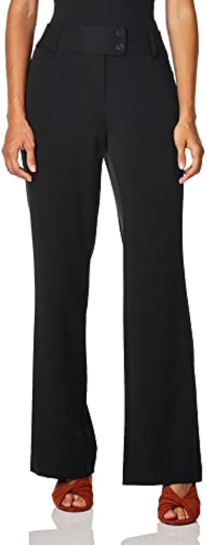 Rafaella Women's Curvy Fit Gabardine Bootcut Dress Pants (Size 4-16)