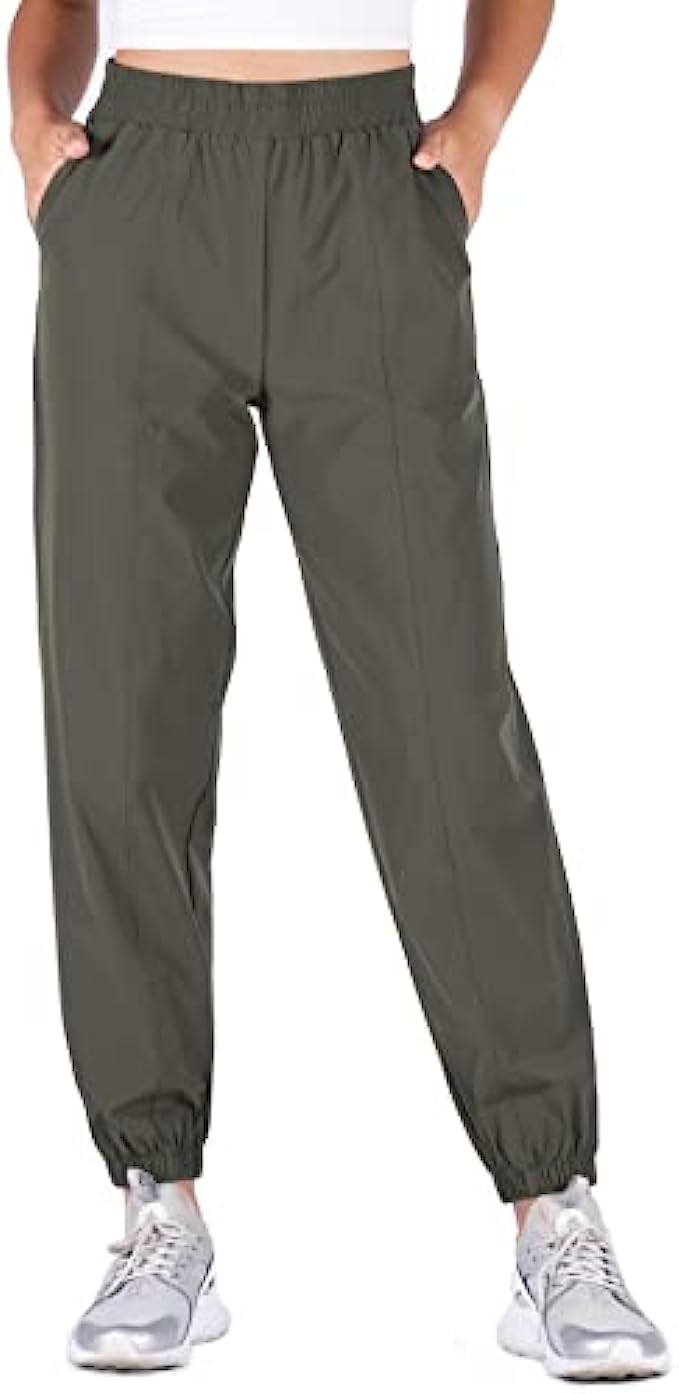 AJISAI Women's Lightweight Joggers Loose Sweatpants with Pockets Drawstring Workout Running Pants