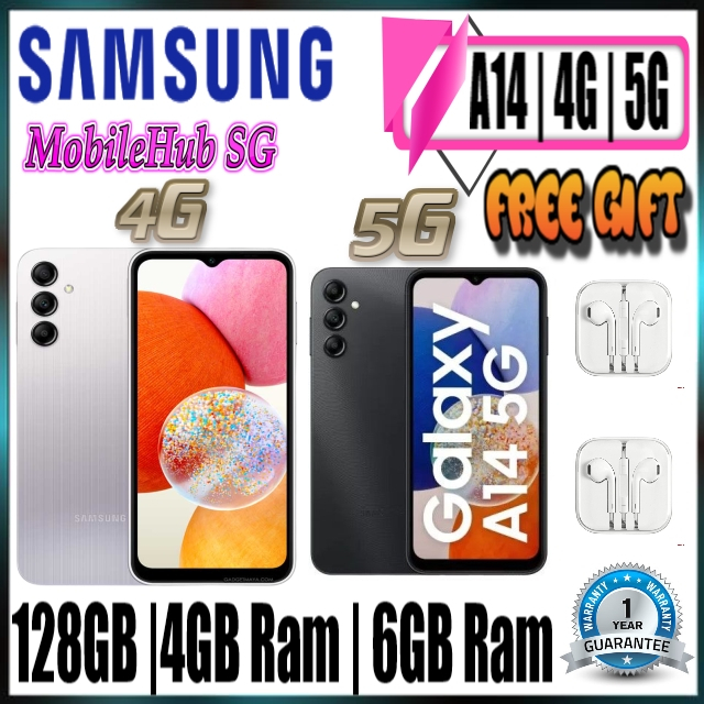 Samsung A14 4G| 5G | 1 Year Samsung Warranty| Free GIFT