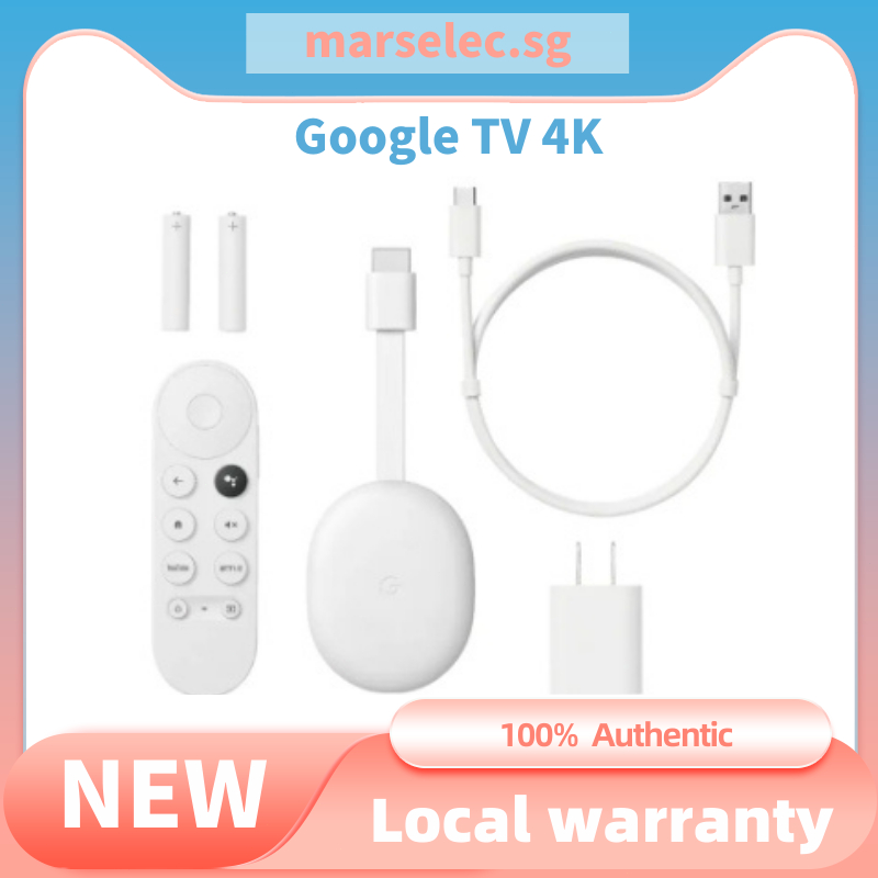 [Instock] New Google Chromecast with Google TV 4K Android 10 Netflix Certified, Dolby Vision&Atmos