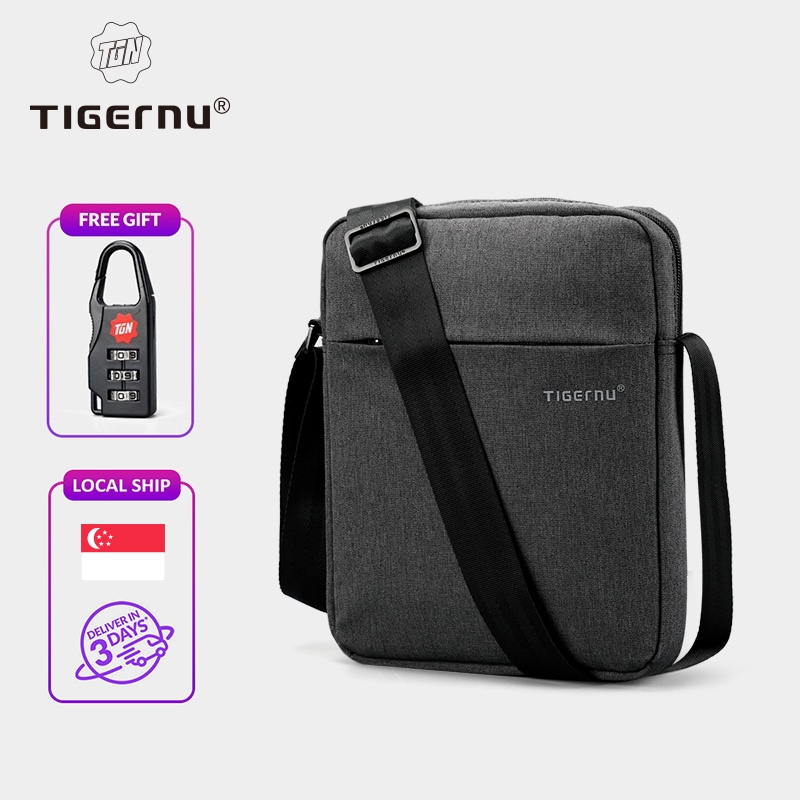 【Local Delivery】Tigernu 5102 Water Resistant Messenger Bag for Men Sling Bag pack (9.7'')