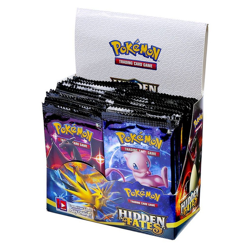 54Pcs Pokemon Gold Cards Battle Carte English GX Card Game Booster Collection Toys For Children