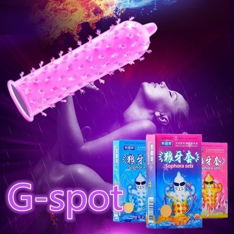 12Pcs Ice And Fire Stimulate C-ondoms Pleasure Lubricated Ultra Thin Particle Condoms Adult Kondom