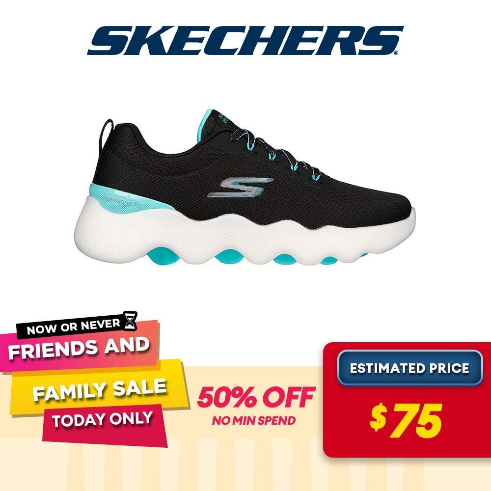 Skechers Women GOwalk Massage Fit Walking Shoes - 124903-BKTQ