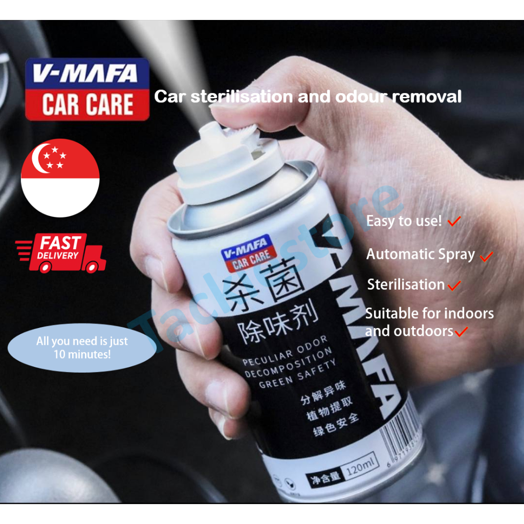 [SG Local Seller] VMAFA Car Air Freshener Deodorizer Aircon Cleaner Disinfectant