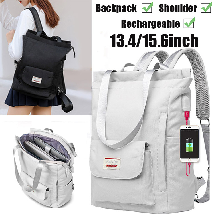 Ayuqi --Waterproof Backpack Women Travel Laptop Backpack With USB Charging 13.4/15.6 Inch