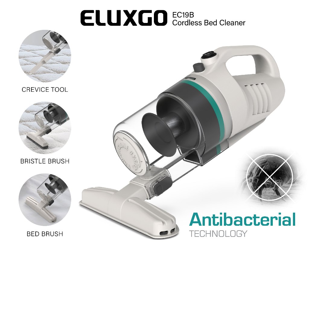 ELUXGO EC19B Cordless Bed Vacuum Cleaner