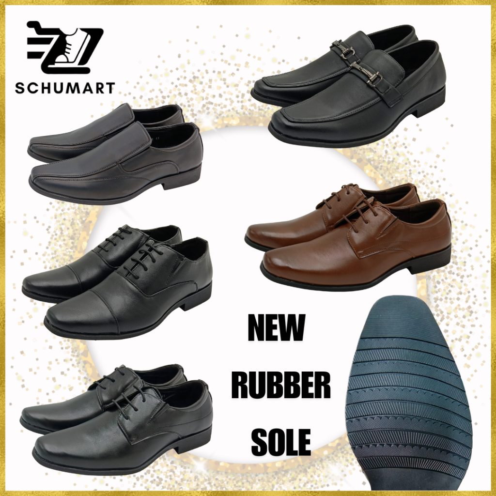 [BY SCHUMART] Harry Jacob Men Classic Black/Brown Formal Shoes Series *New Arrival with Rubber Soles!